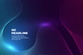 Brilliant color dynamic particle stream luminescence abstract background